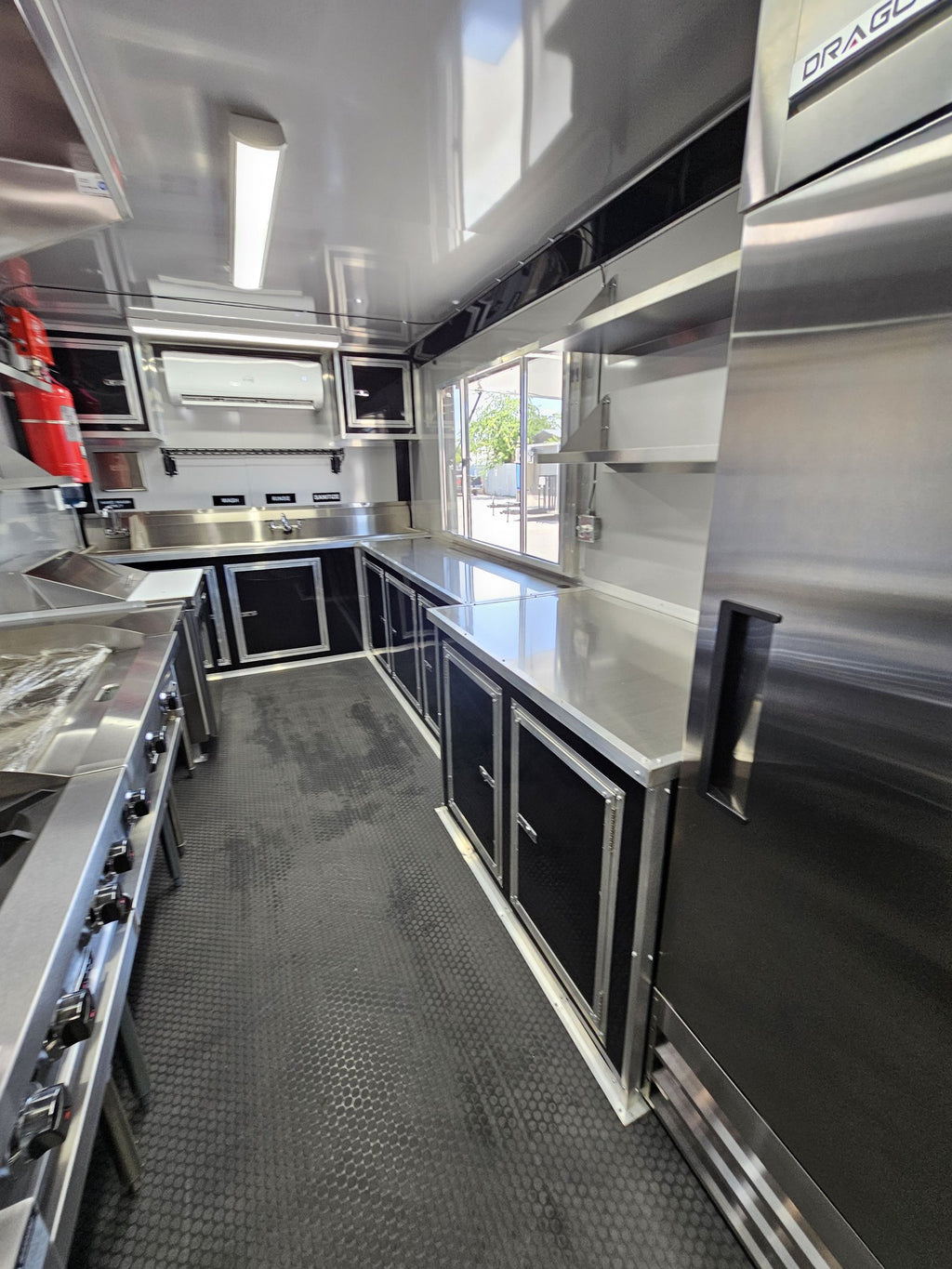 16 FT Food Trailer Charcoal Blackout