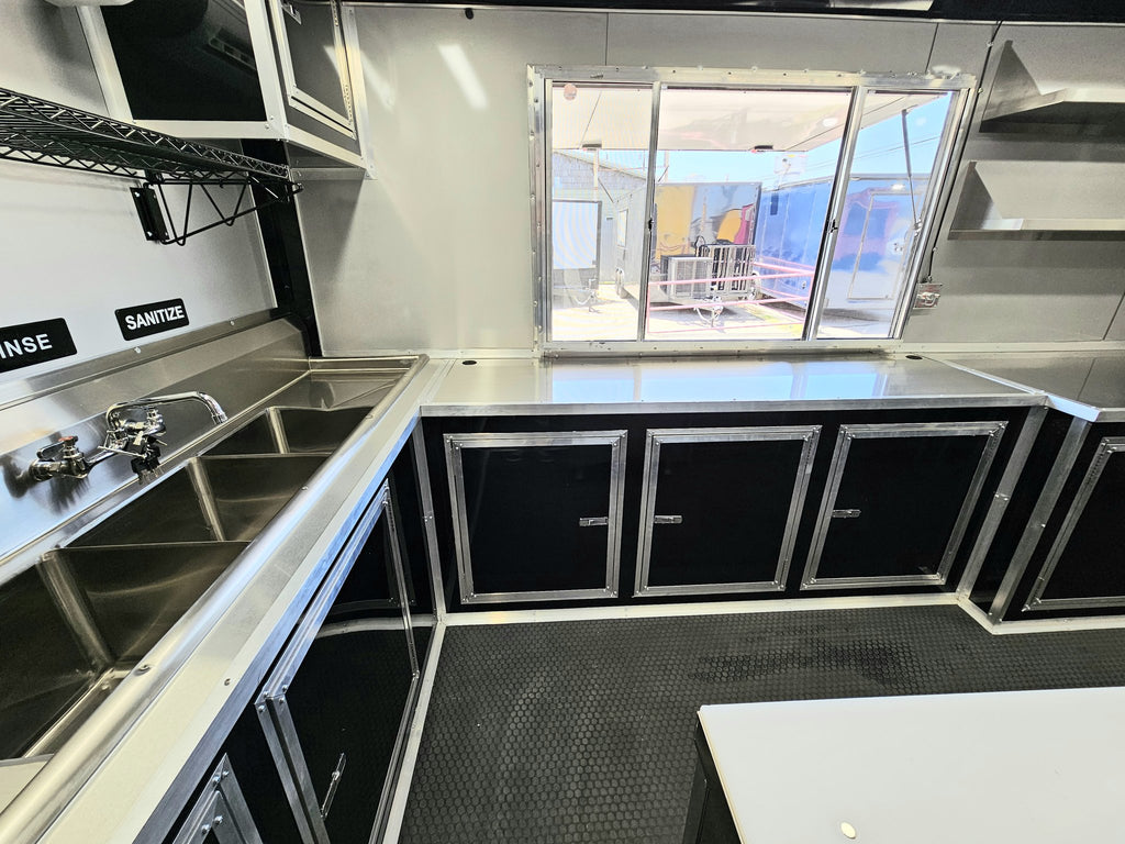 16 FT Food Trailer Charcoal Blackout