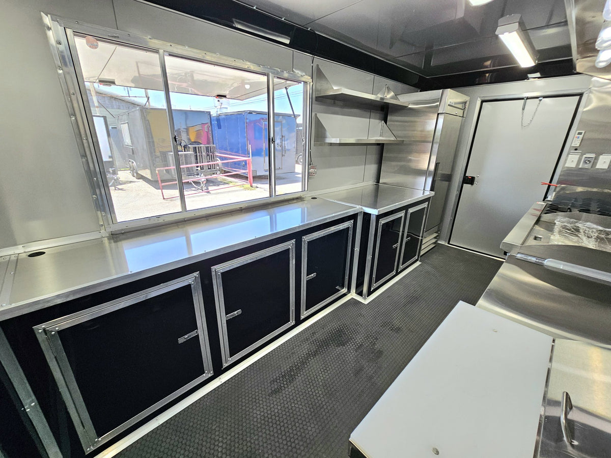 16 FT Food Trailer Charcoal Blackout