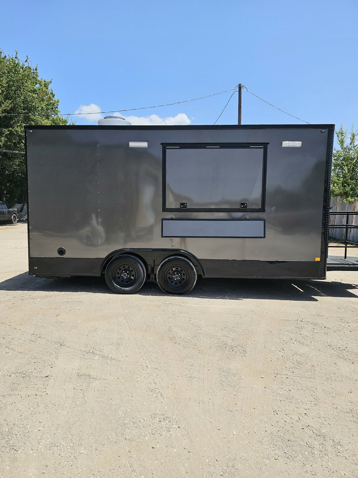 16 FT Food Trailer Charcoal Blackout