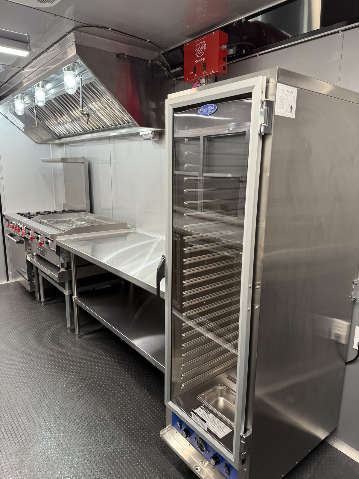 18 FT Blue Black Cooking Trailer