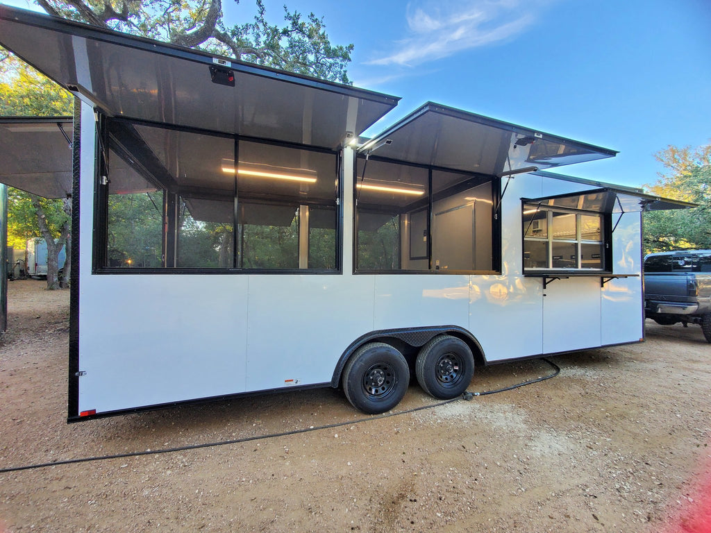 24 FT Gull Wing Porch – Kettle Korn Trailer