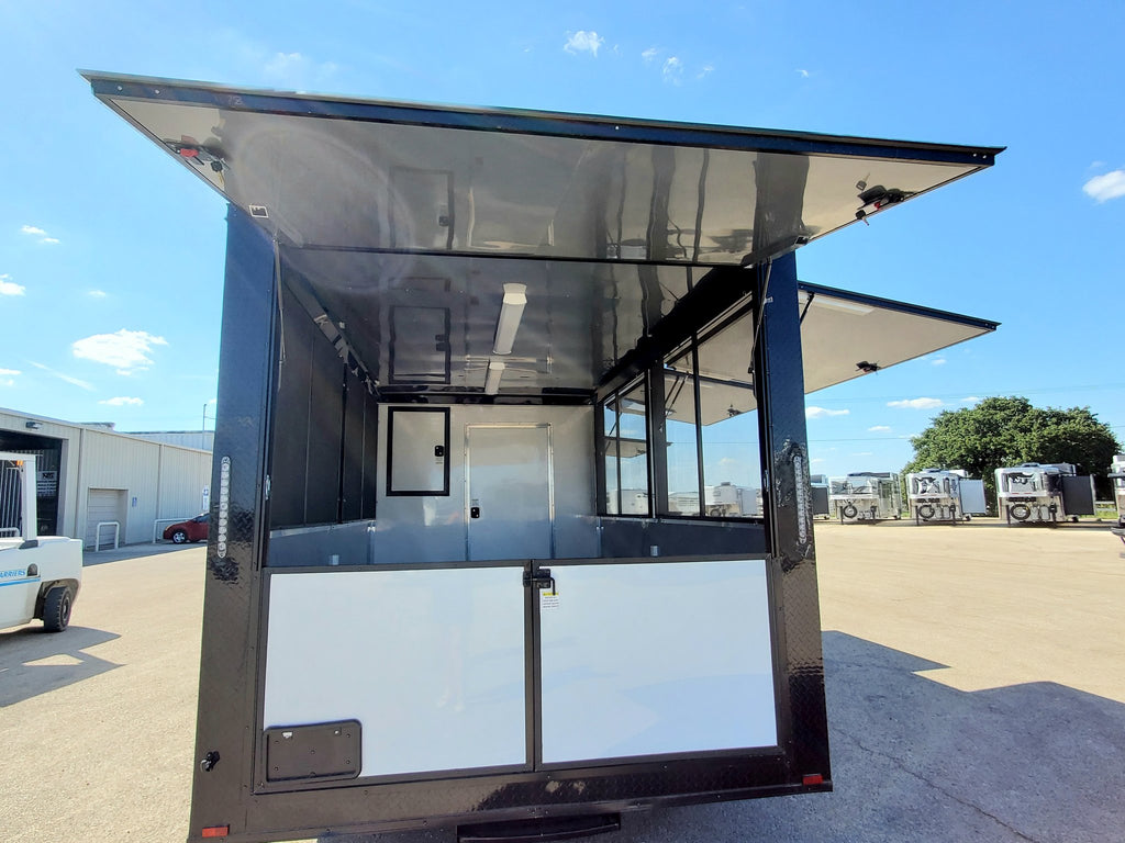 24 FT Gull Wing Porch – Kettle Korn Trailer