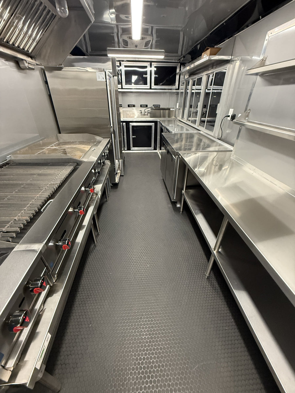 26 FT concession porch trailer, fully loaded, interior stainless work surfaces