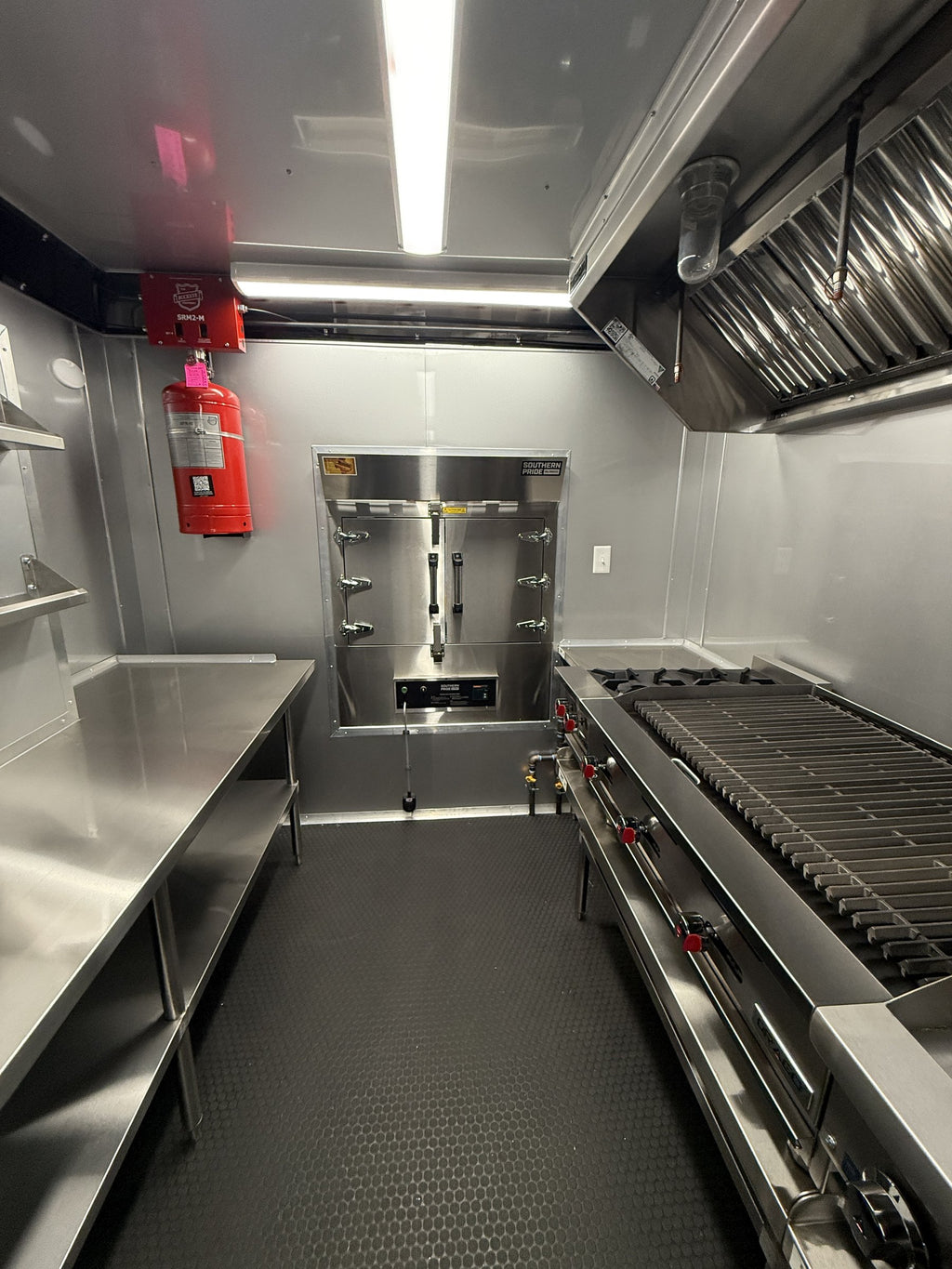 26 FT concession porch trailer, fully loaded, interior with fire suppression above the cook line