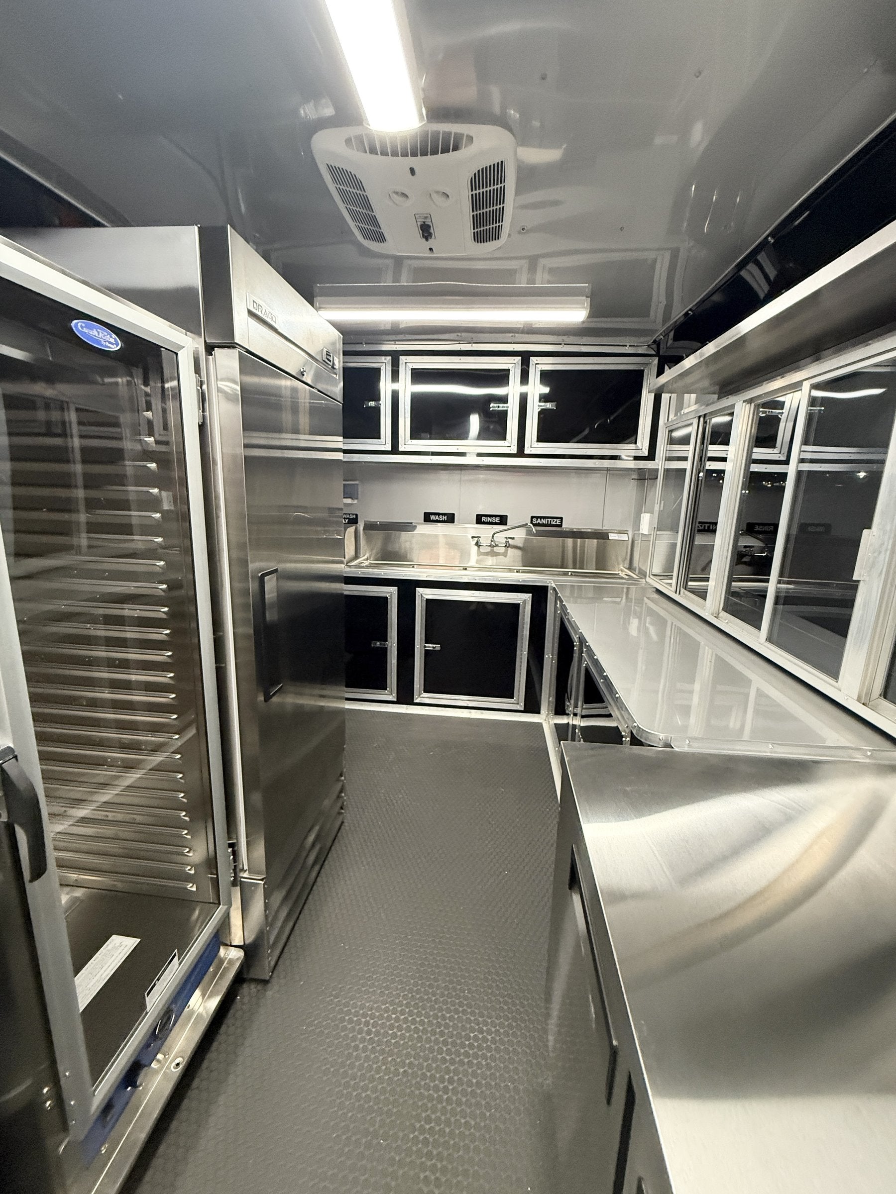 26 FT concession porch trailer, fully loaded, interior rooftop air conditioning and overhead storage