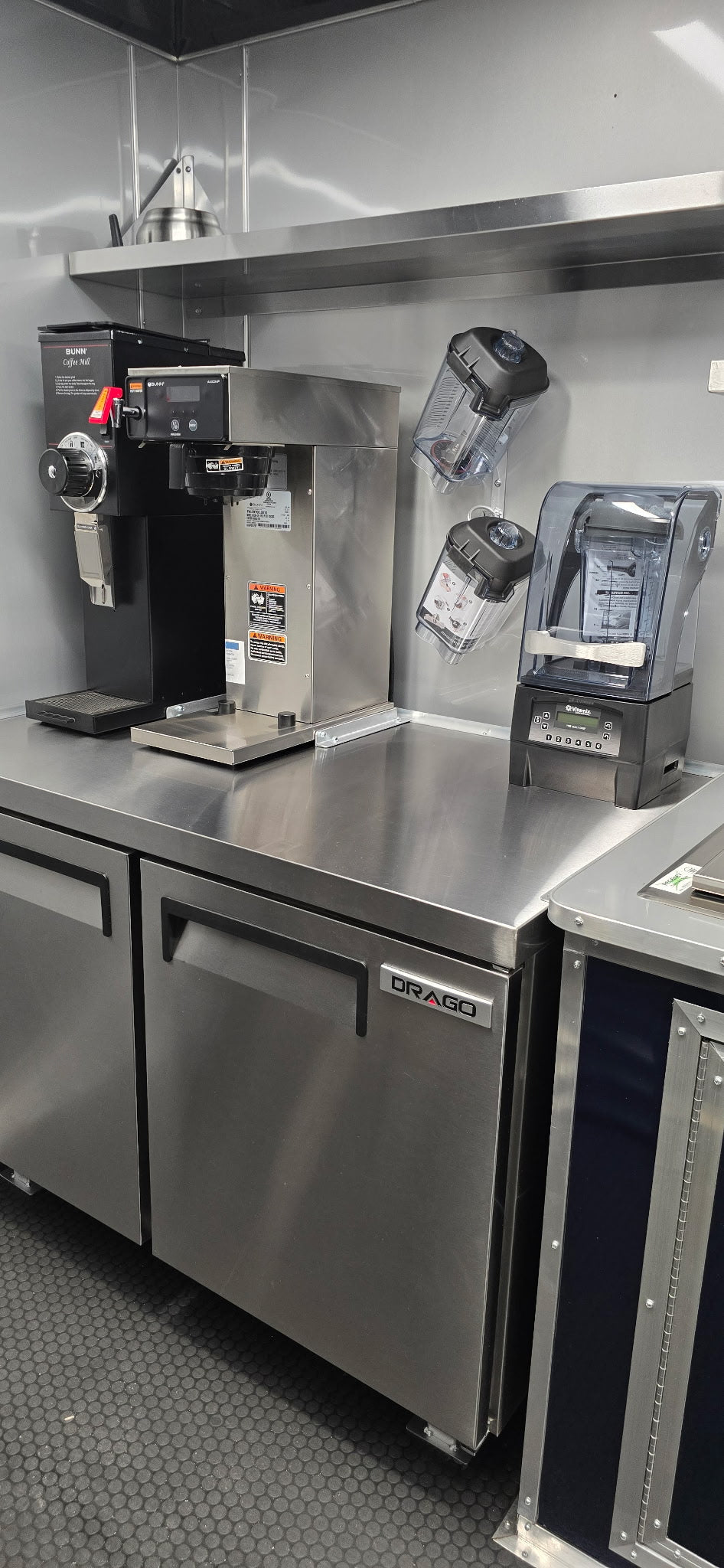 18 FT Midnight Blue Espresso Concession Trailer