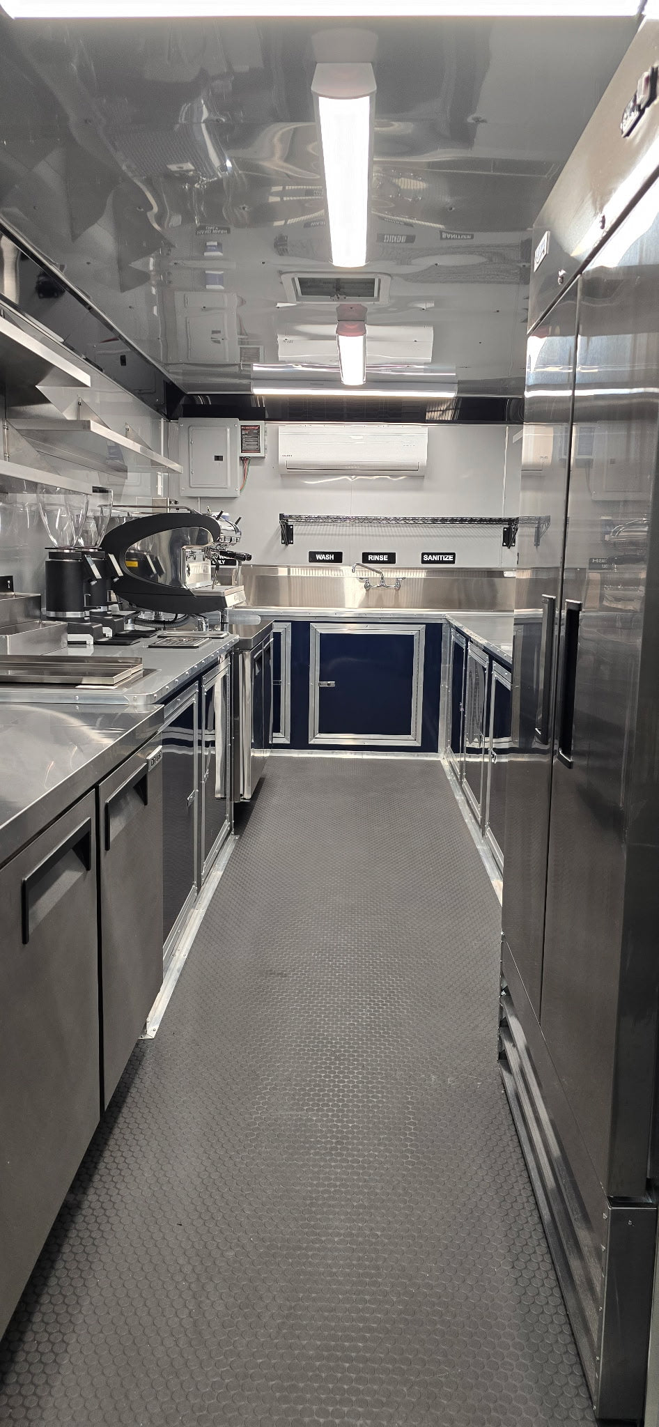 18 FT Midnight Blue Espresso Concession Trailer