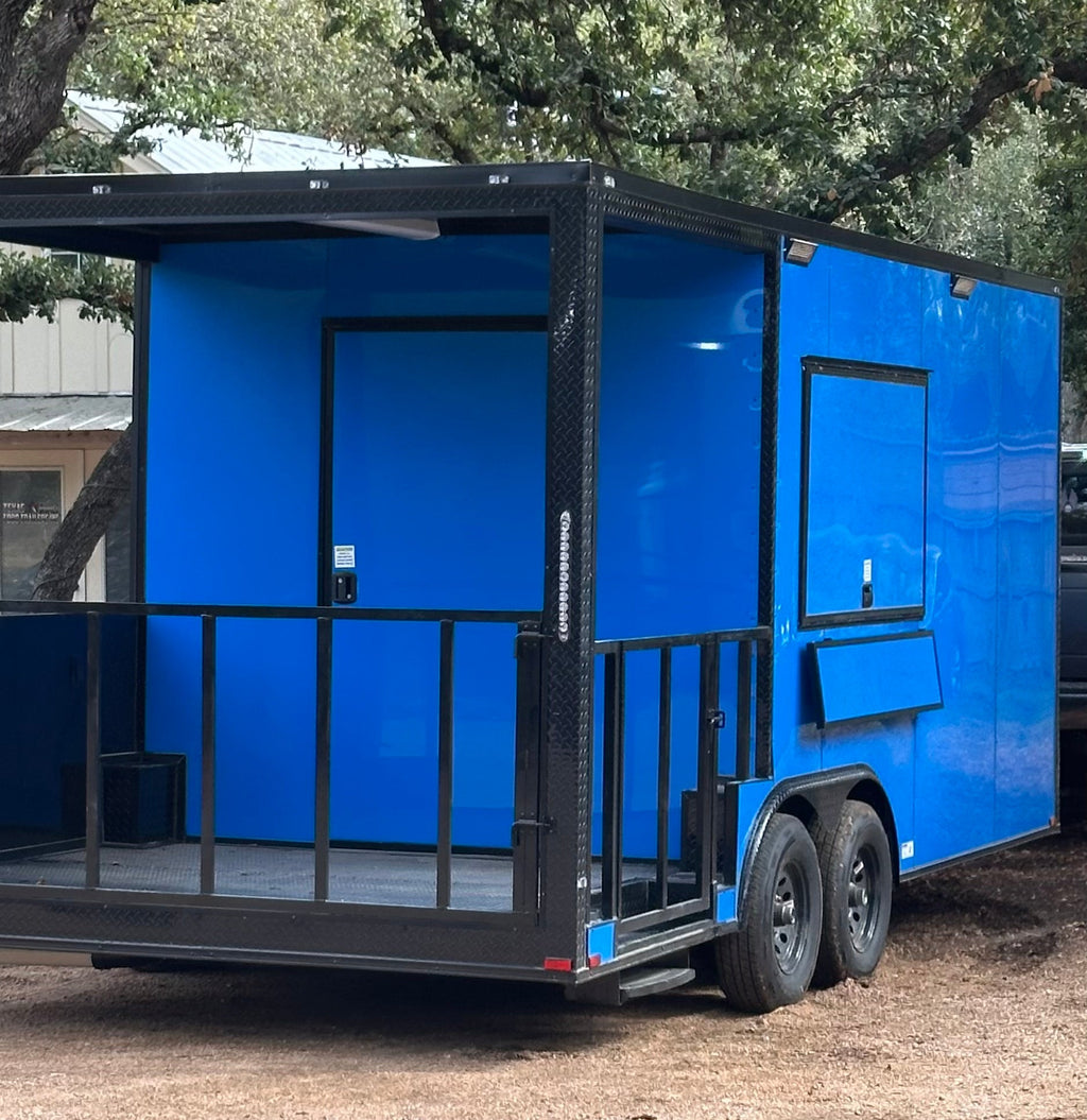 20 FT Blue Porch Trailer