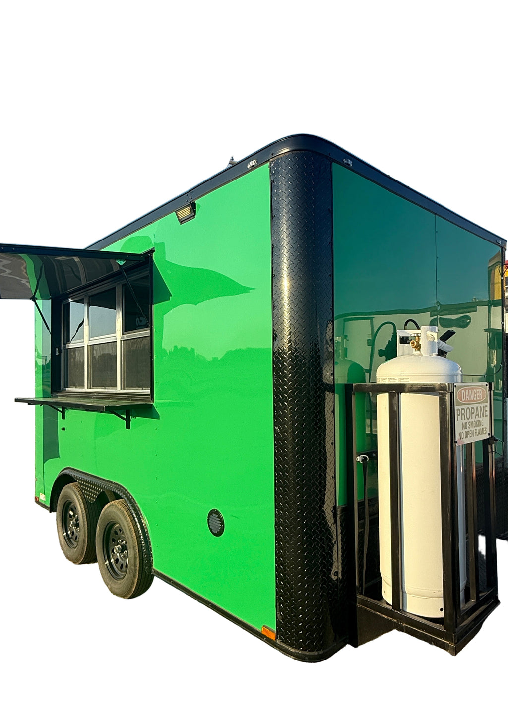 12 FT Green Taco Trailer