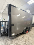 14 FT Charcoal Blackout Food Trailer