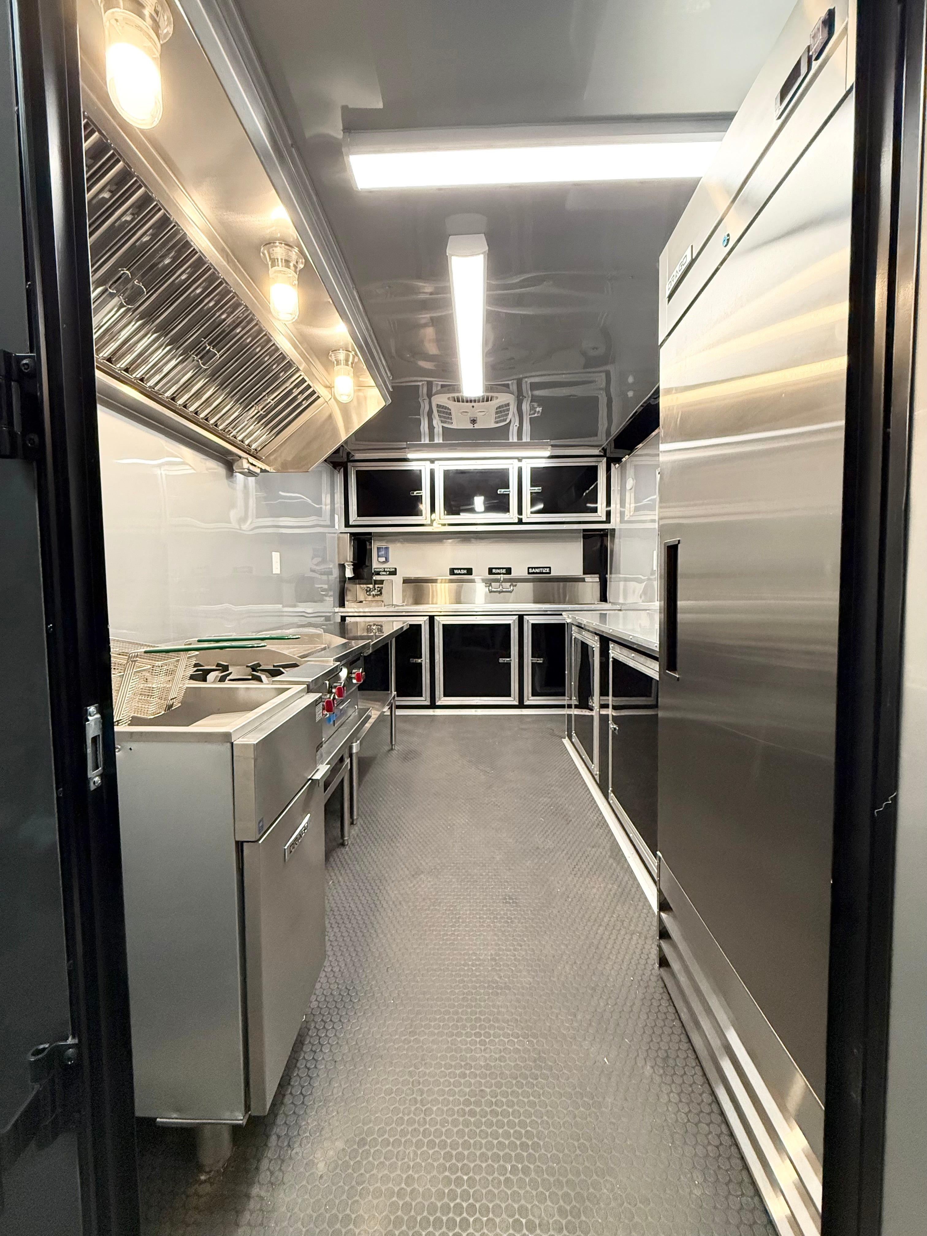 14 FT Charcoal Blackout Kitchen Trailer