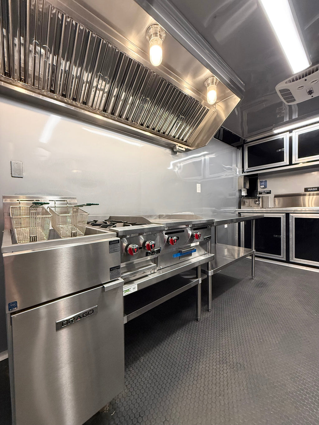 14 FT Charcoal Blackout Kitchen Trailer