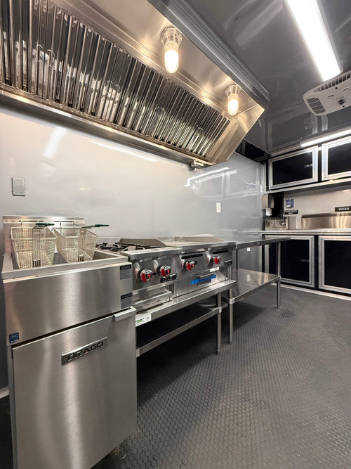 14 FT Charcoal Blackout Food Trailer