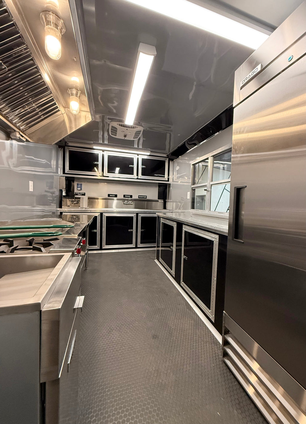 14 FT Charcoal Blackout Kitchen Trailer
