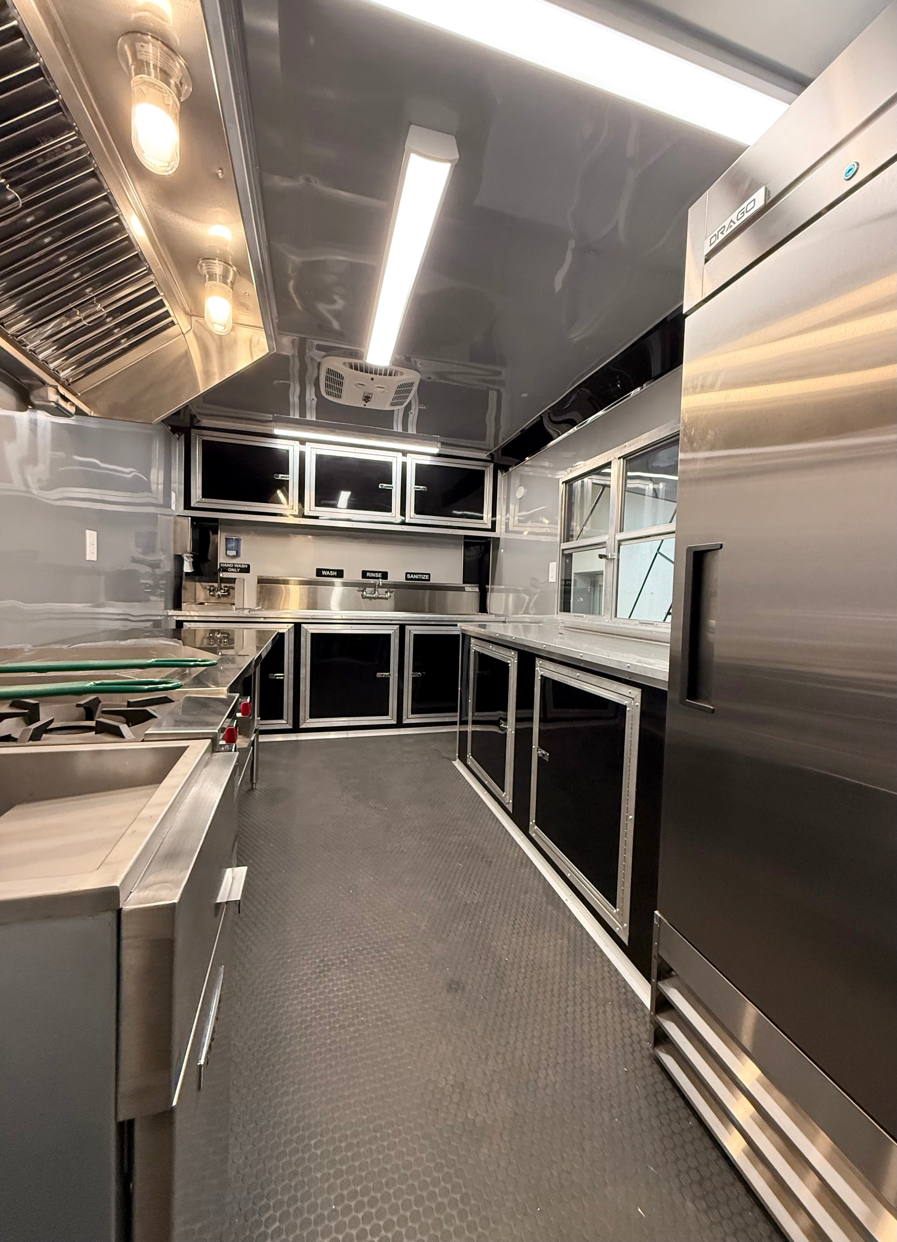 14 FT Charcoal Blackout Kitchen Trailer