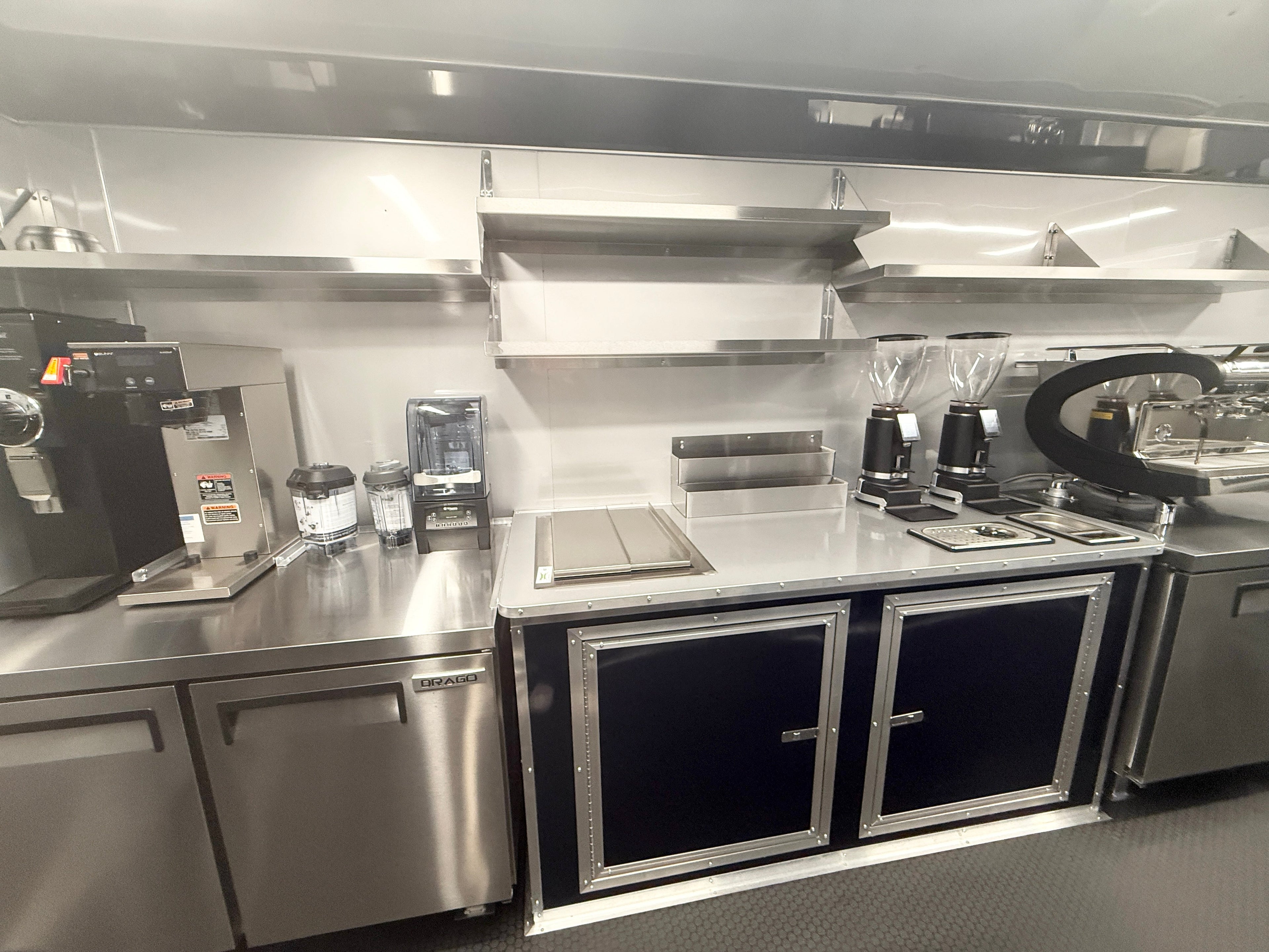 18 FT Midnight Blue Espresso Concession Trailer