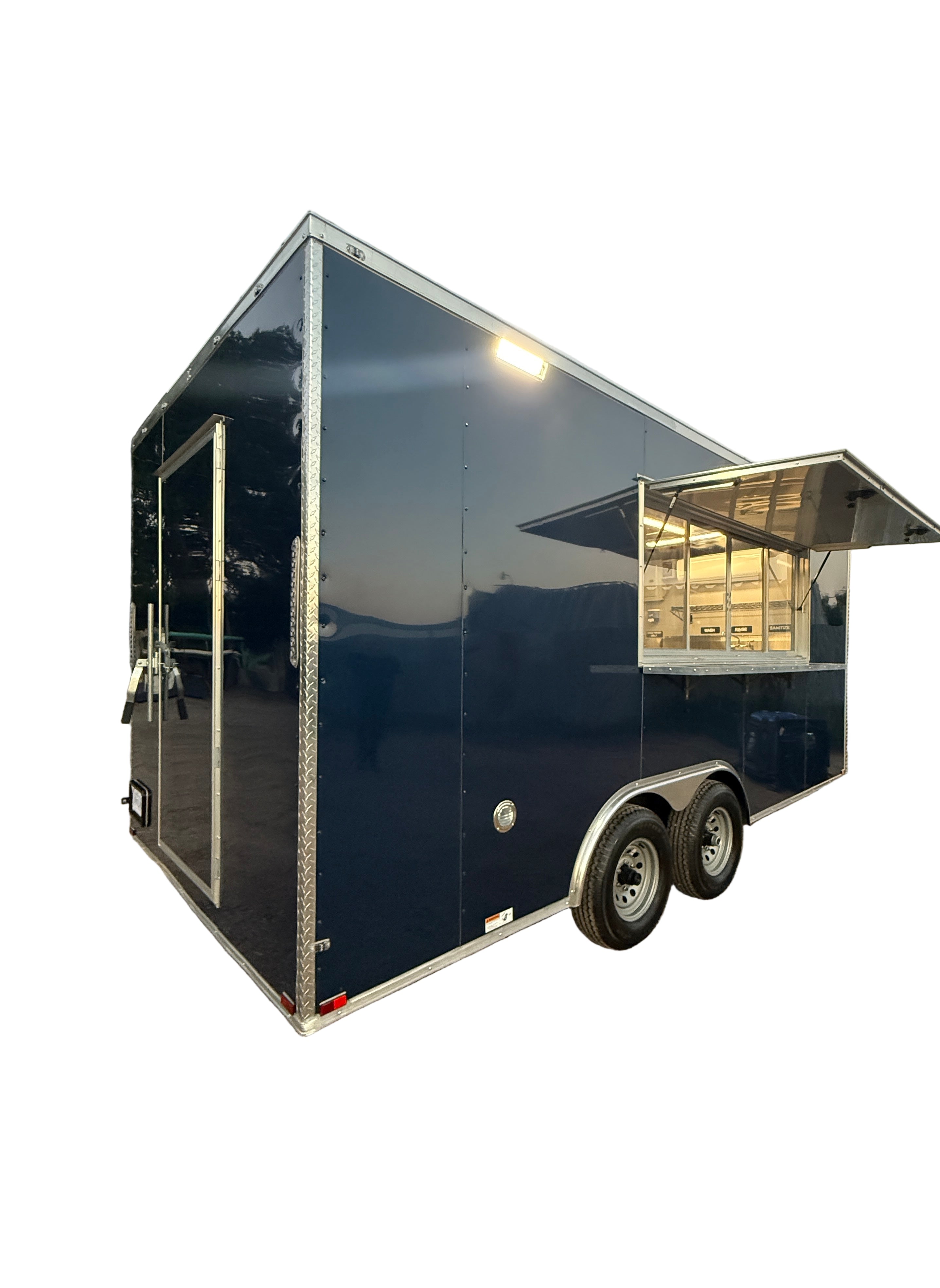 18 FT Midnight Blue Espresso Concession Trailer