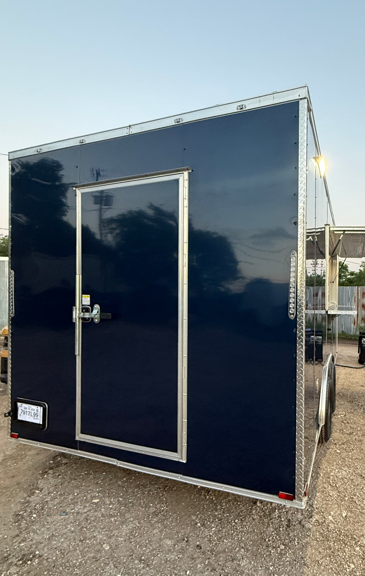 18 FT Espresso Concession Trailer Midnight Blue